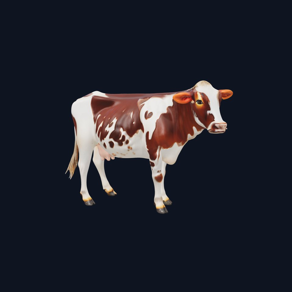 Dairy Cow D Model Pack with HighQuality Textures